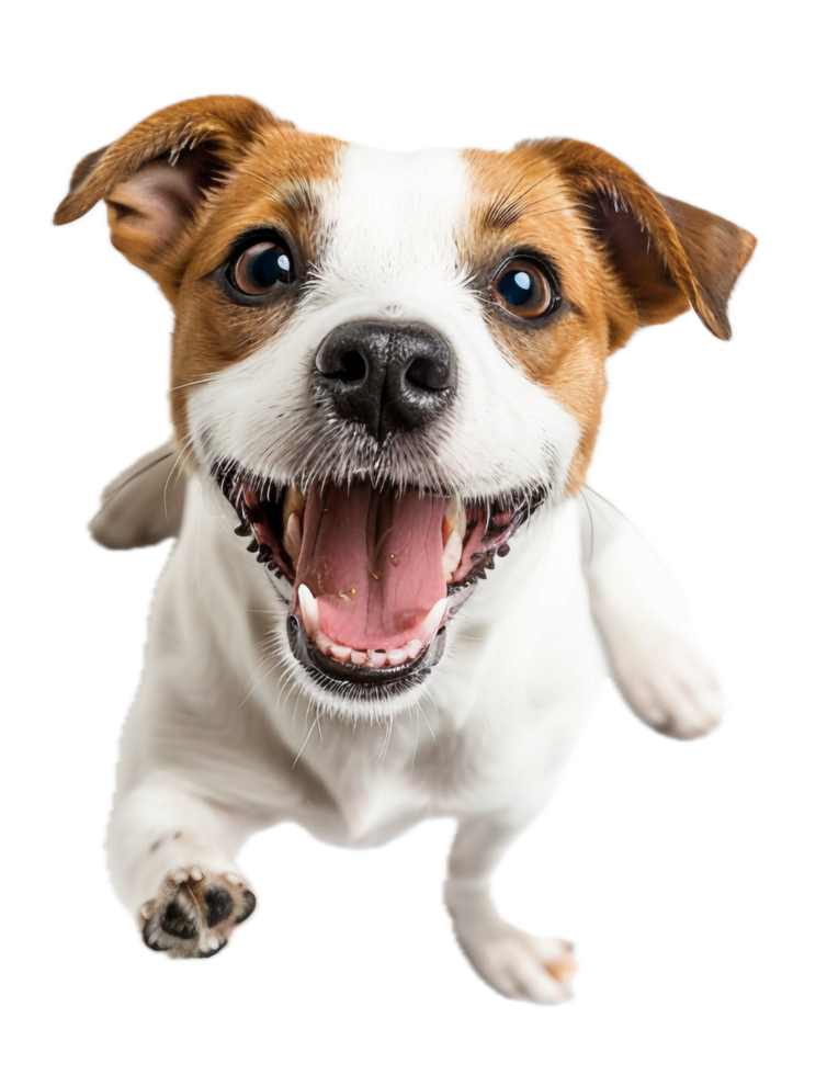 AI generated Happy Jack Russell Terrier Puppy Lying Down png