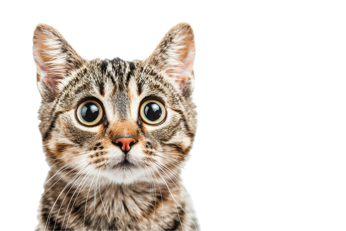 AI generated Surprised Cat with Open Mouth png
