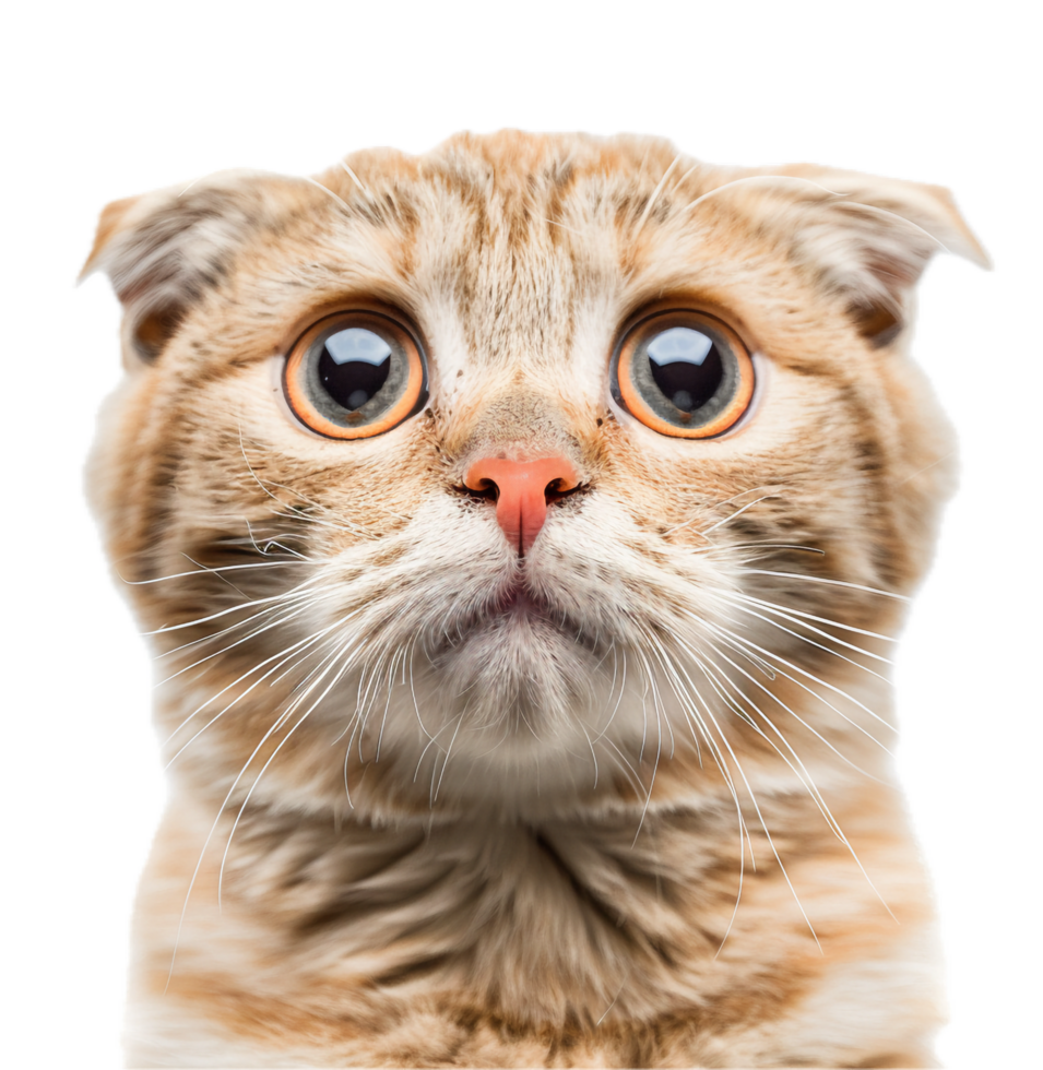 AI generated Surprised Cat with Open Mouth png