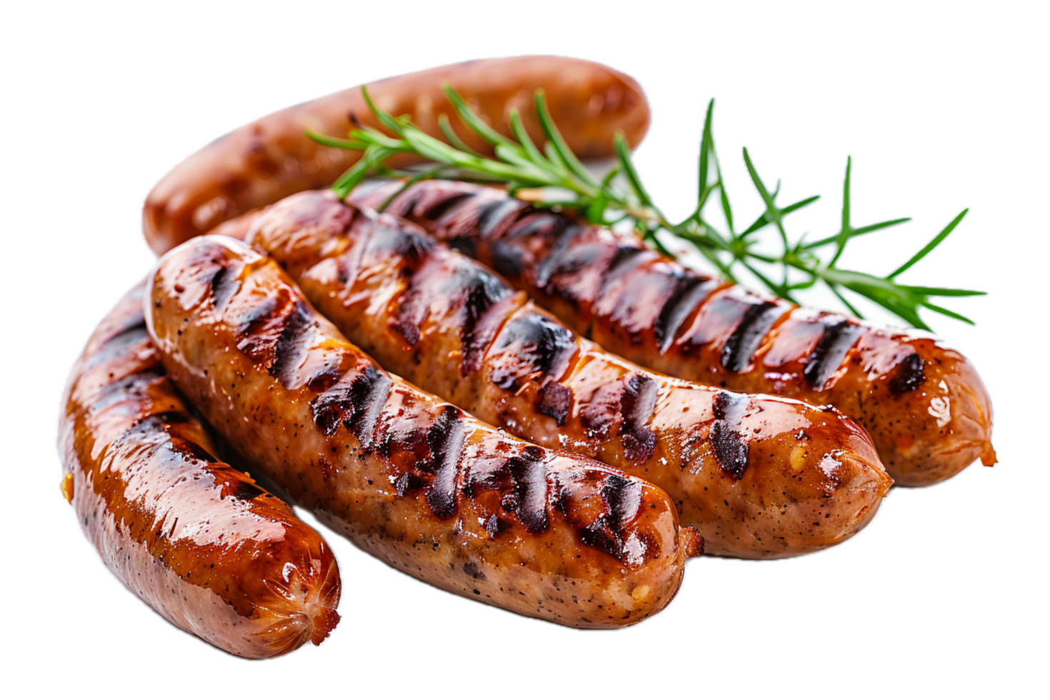 ai généré grillé saucisses png