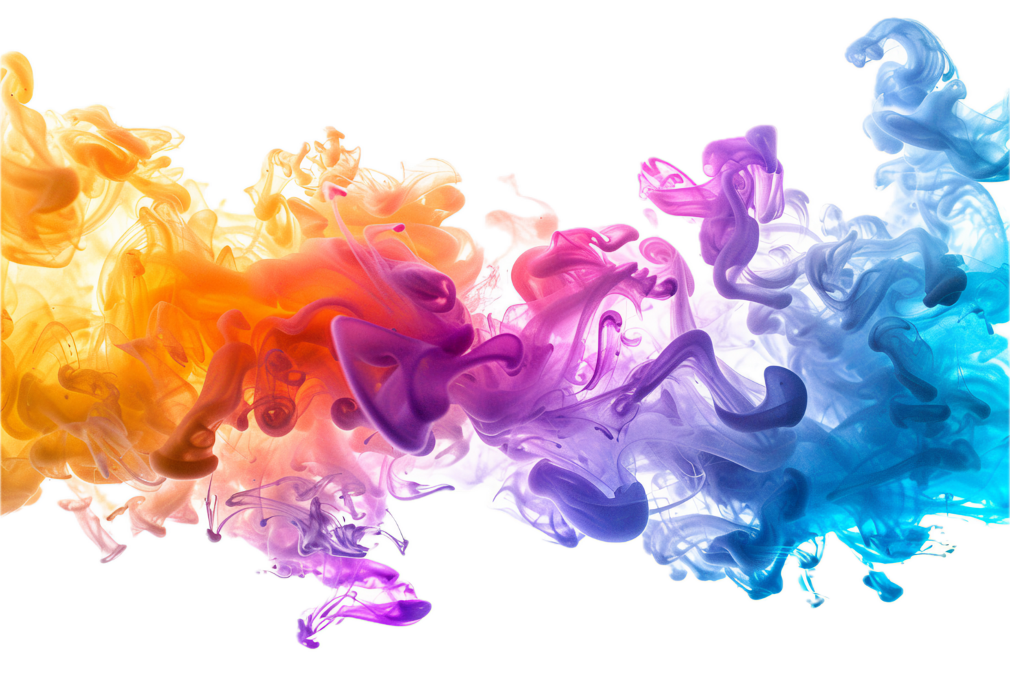 ai generato astratto colorato Fumo onde png