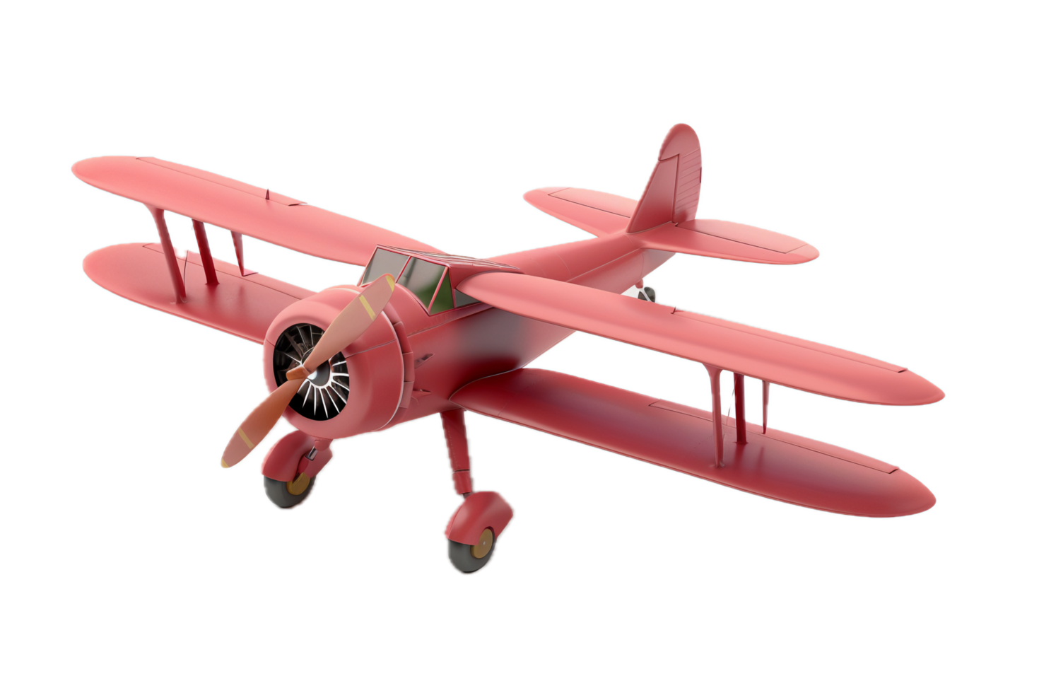 ai generado Clásico azul modelo avión 3d png