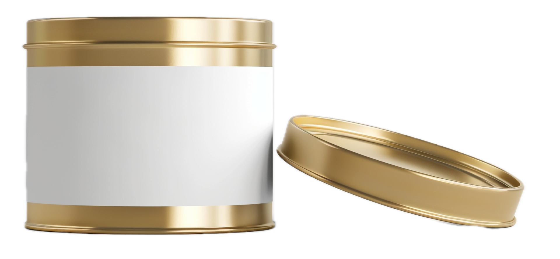 AI generated Blank Tin Can with Pull Tab on White png