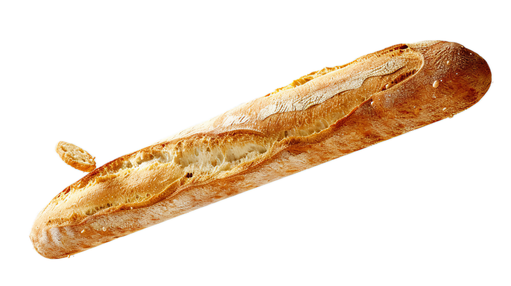 AI generated Freshly Baked French Baguette png