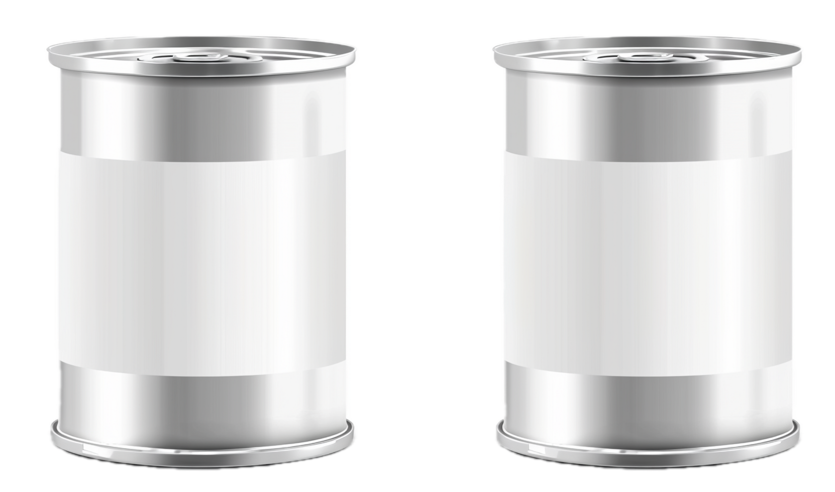 AI generated Blank Tin Can with Pull Tab on White png