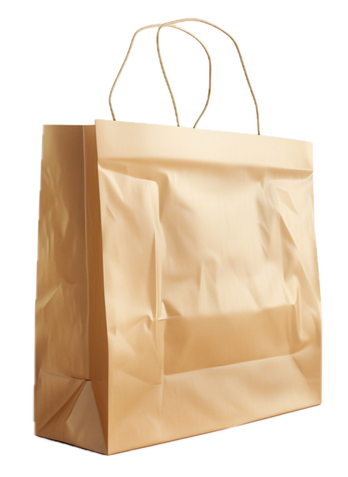 AI generated Brown Paper Shopping Bag png