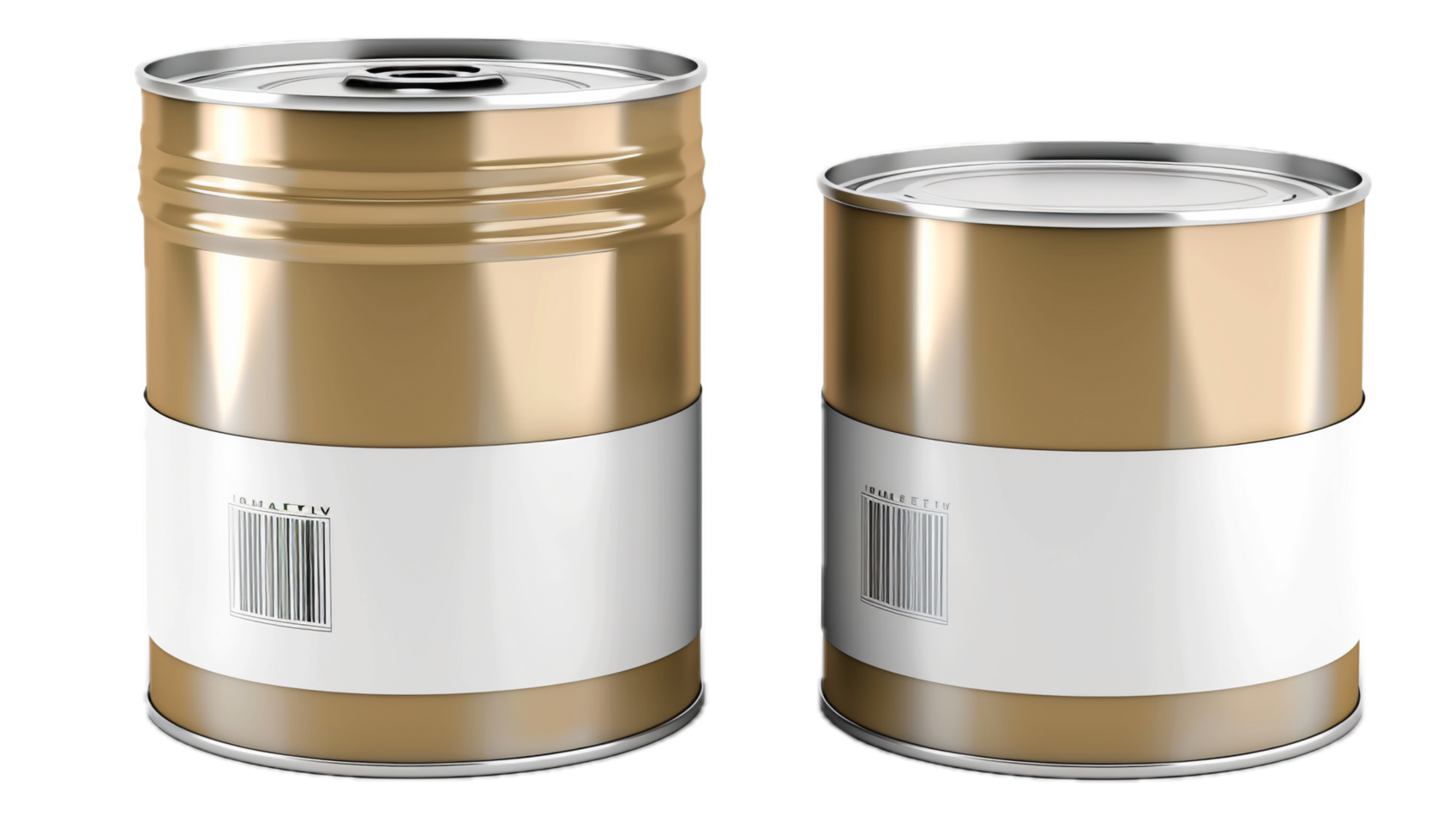 AI generated Blank Tin Can with Pull Tab on White png