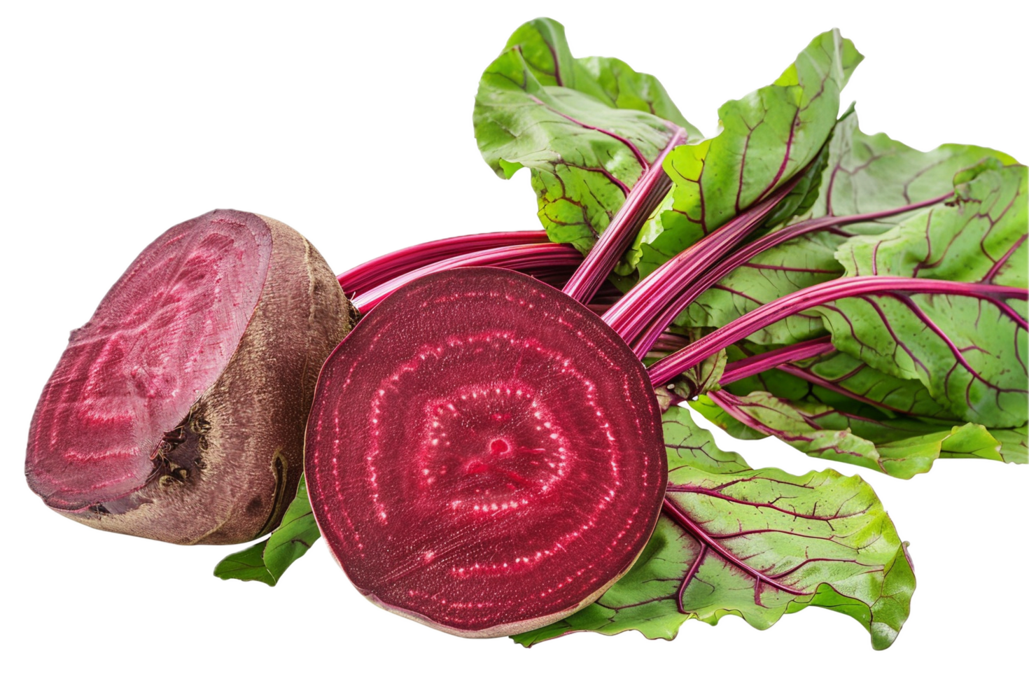 AI generated Fresh Beetroots with Leaves png 42654813 PNG