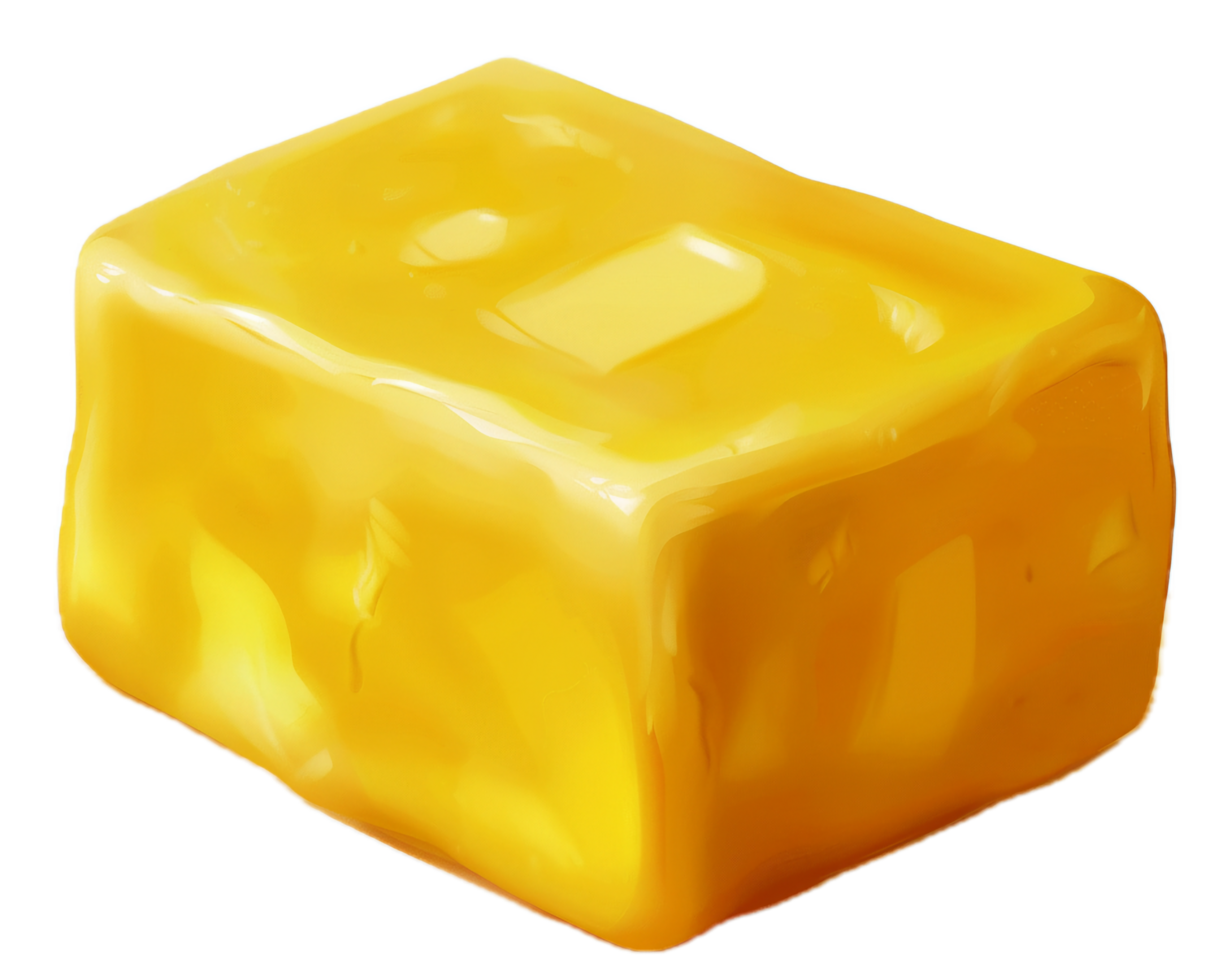 AI generated Block of Butter png