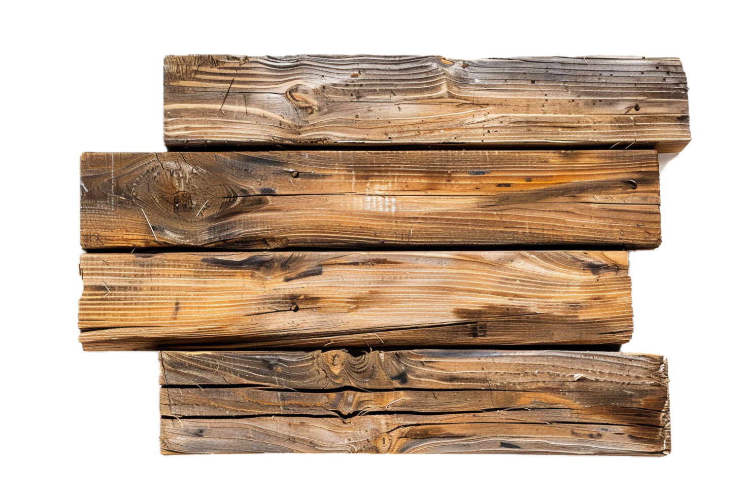 AI generated Stacked Rustic Wooden Cutting Boards png