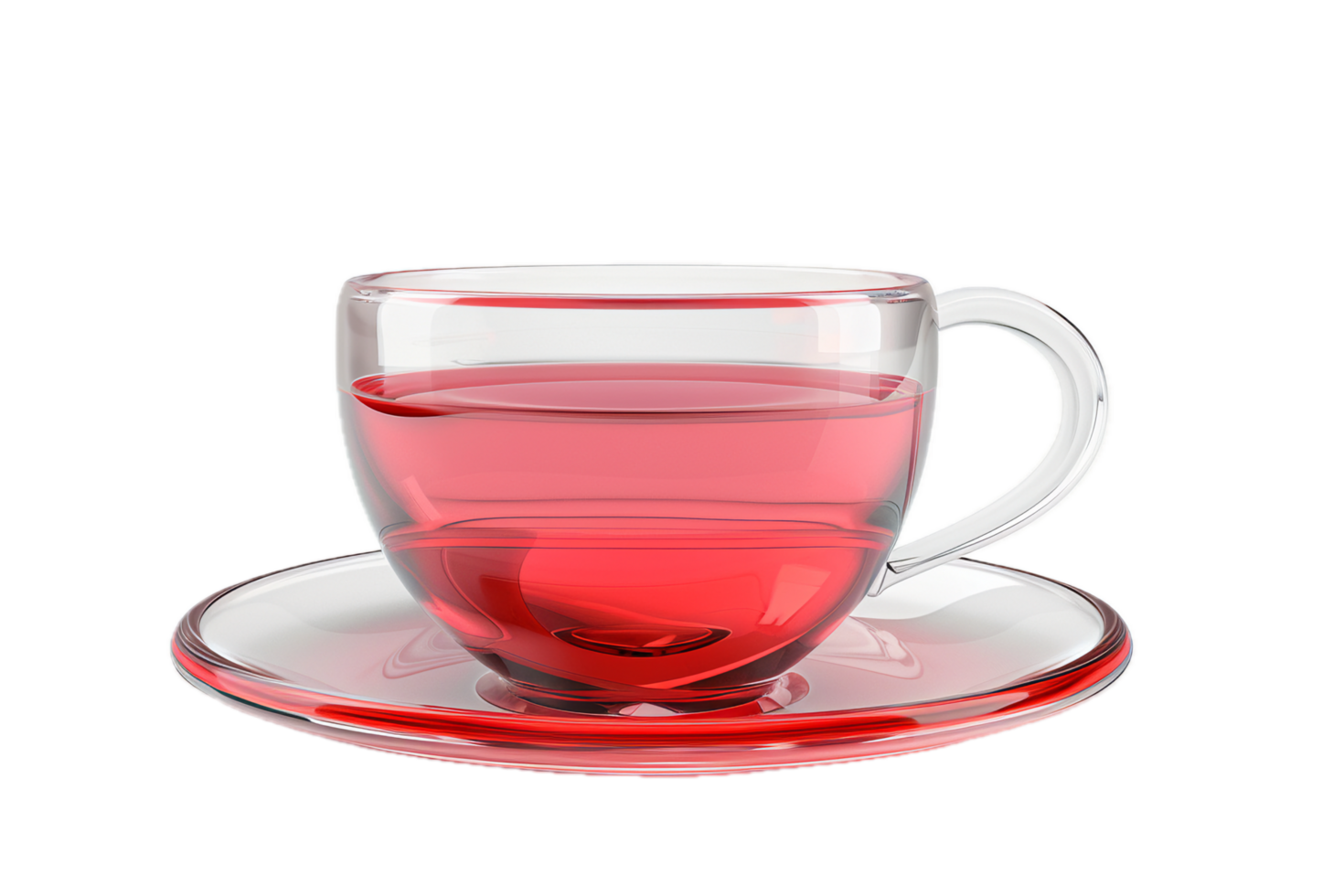 AI generated Splash of Red Liquid in Glass Cup png