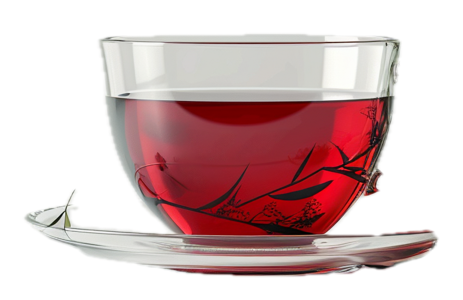 AI generated Splash of Red Liquid in Glass Cup png