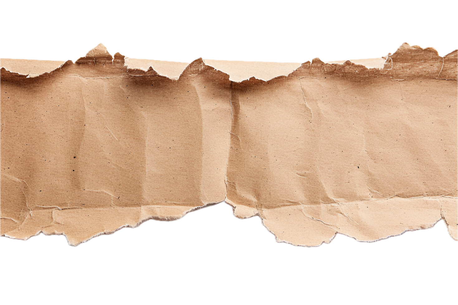 AI generated Torn Cardboard Piece png