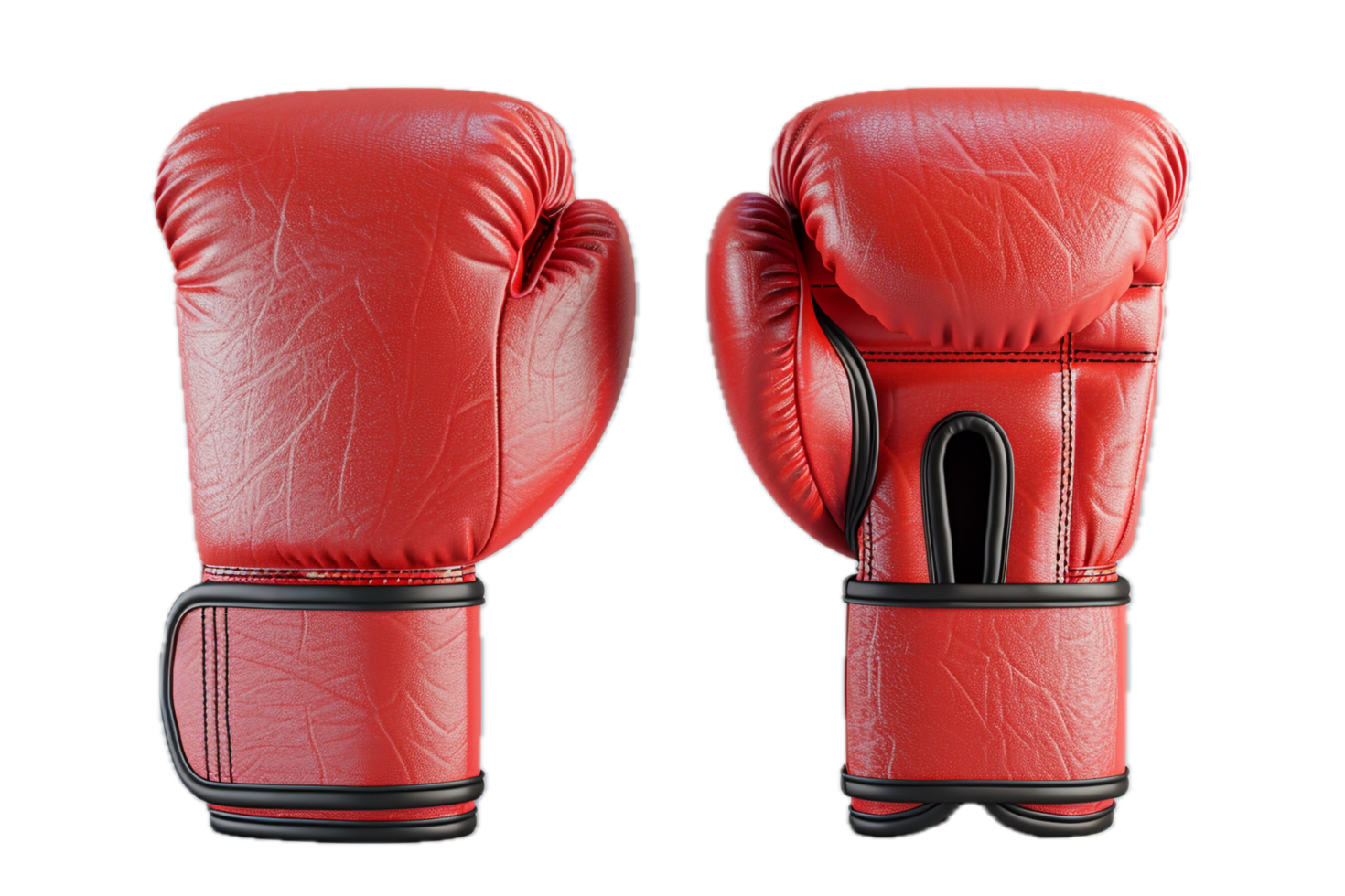 ai generado rojo boxeo guantes png