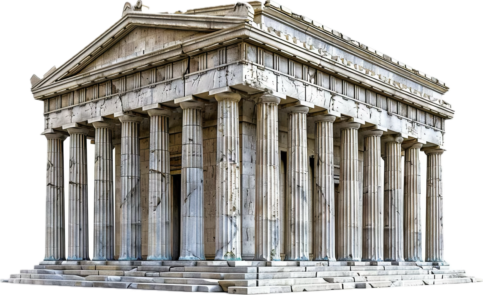 AI generated Ancient Greek Temple Facade png