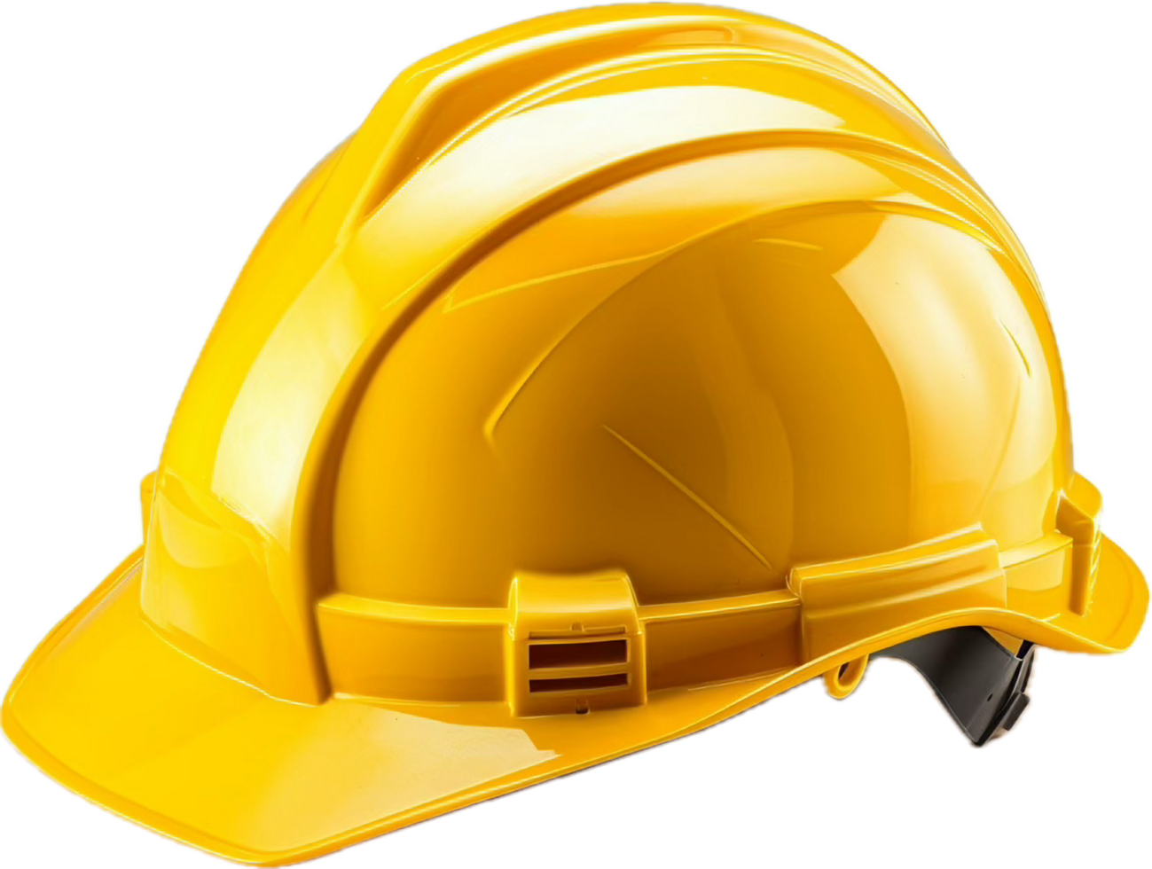 ai generado amarillo la seguridad casco png