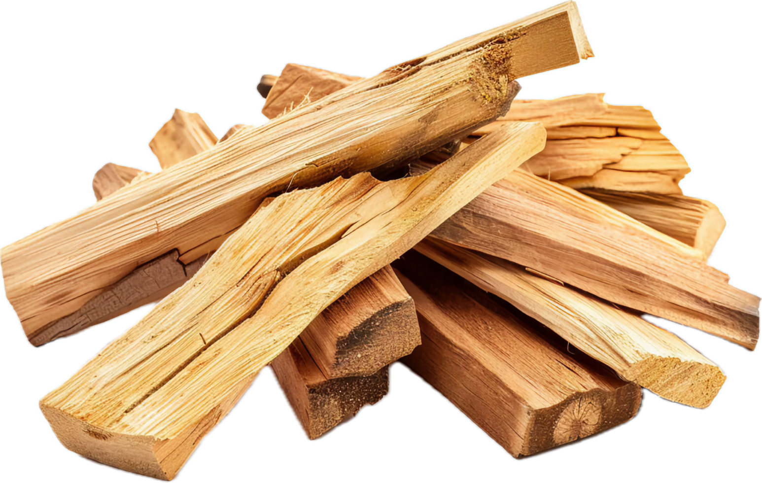 AI generated Pile of Natural Wood Kindling png