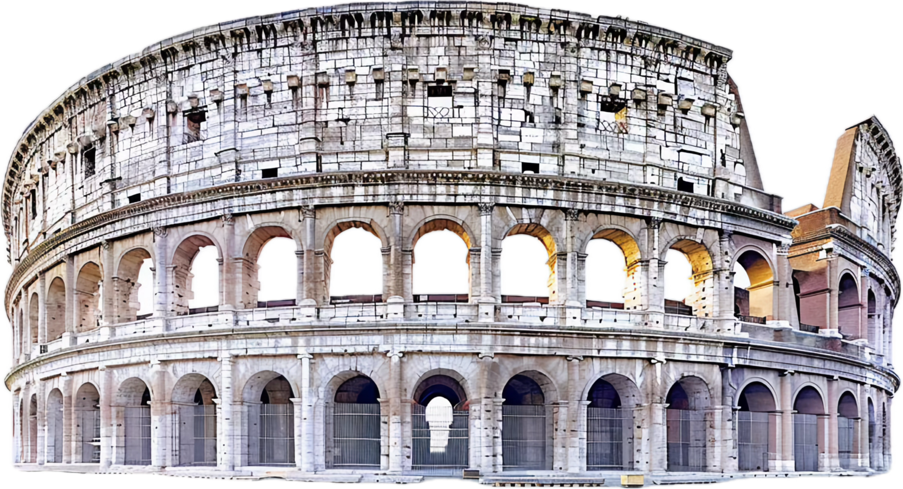AI generated Ancient Colosseum Structure png