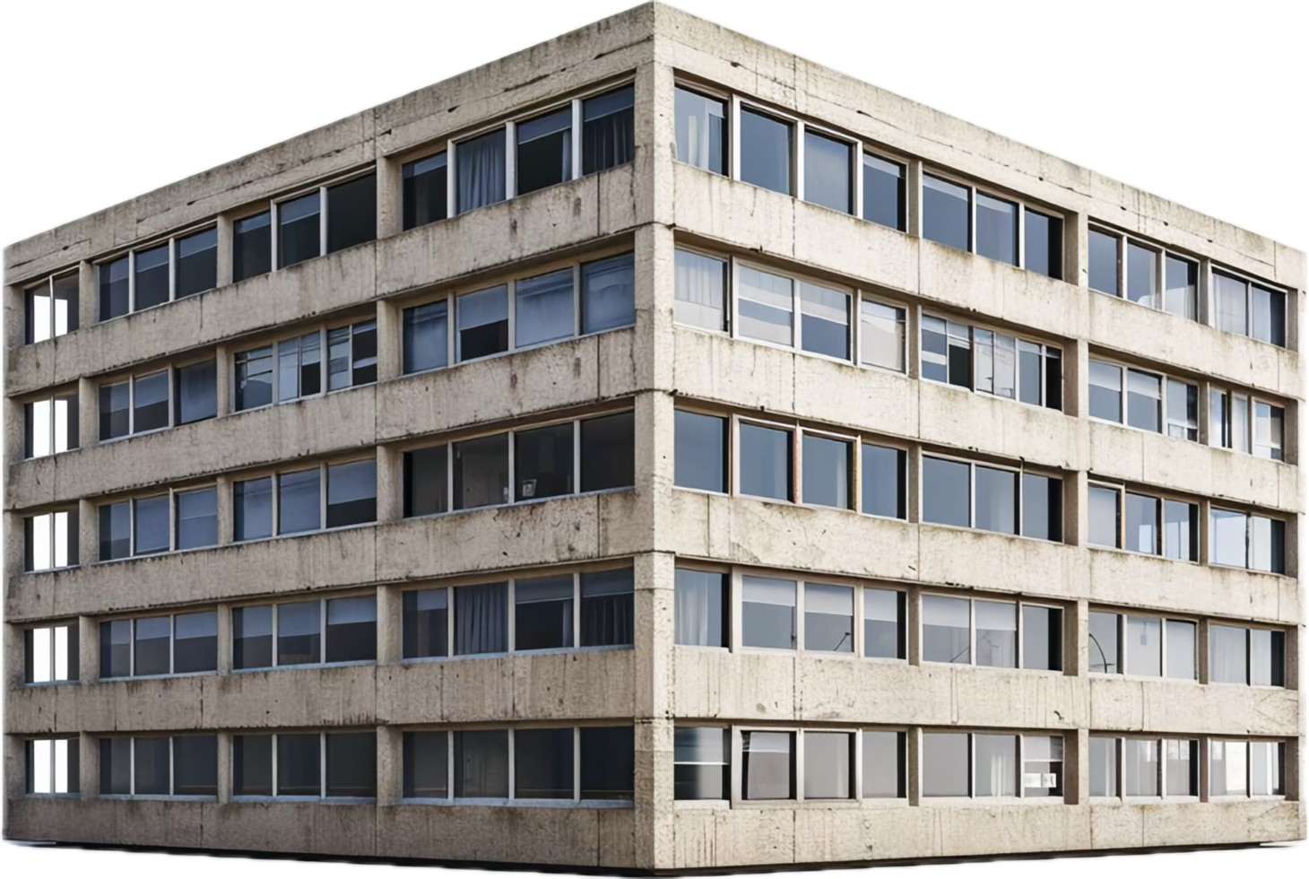 AI generated Modern Concrete Architectural png