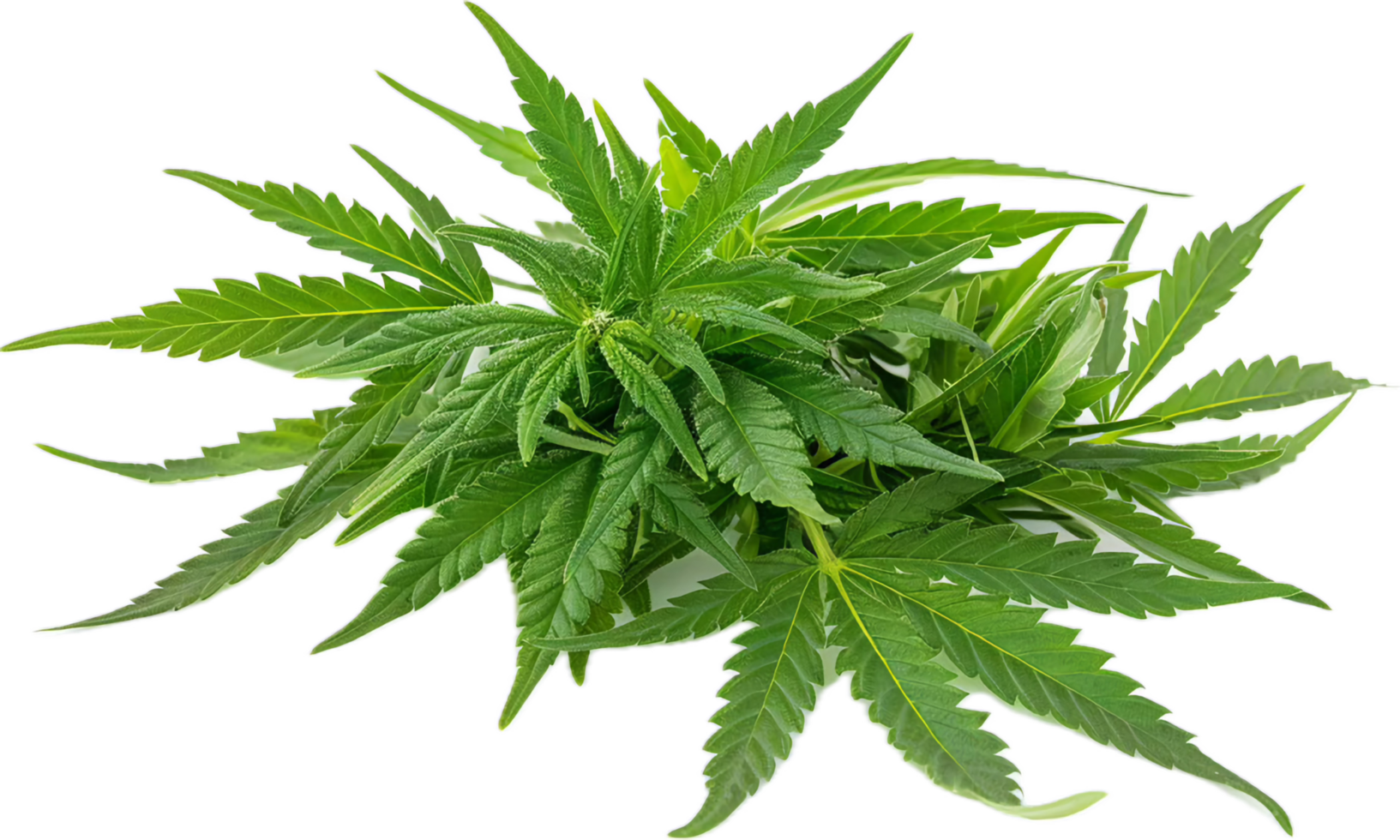 AI generated Cannabis Plant with Visible Buds png