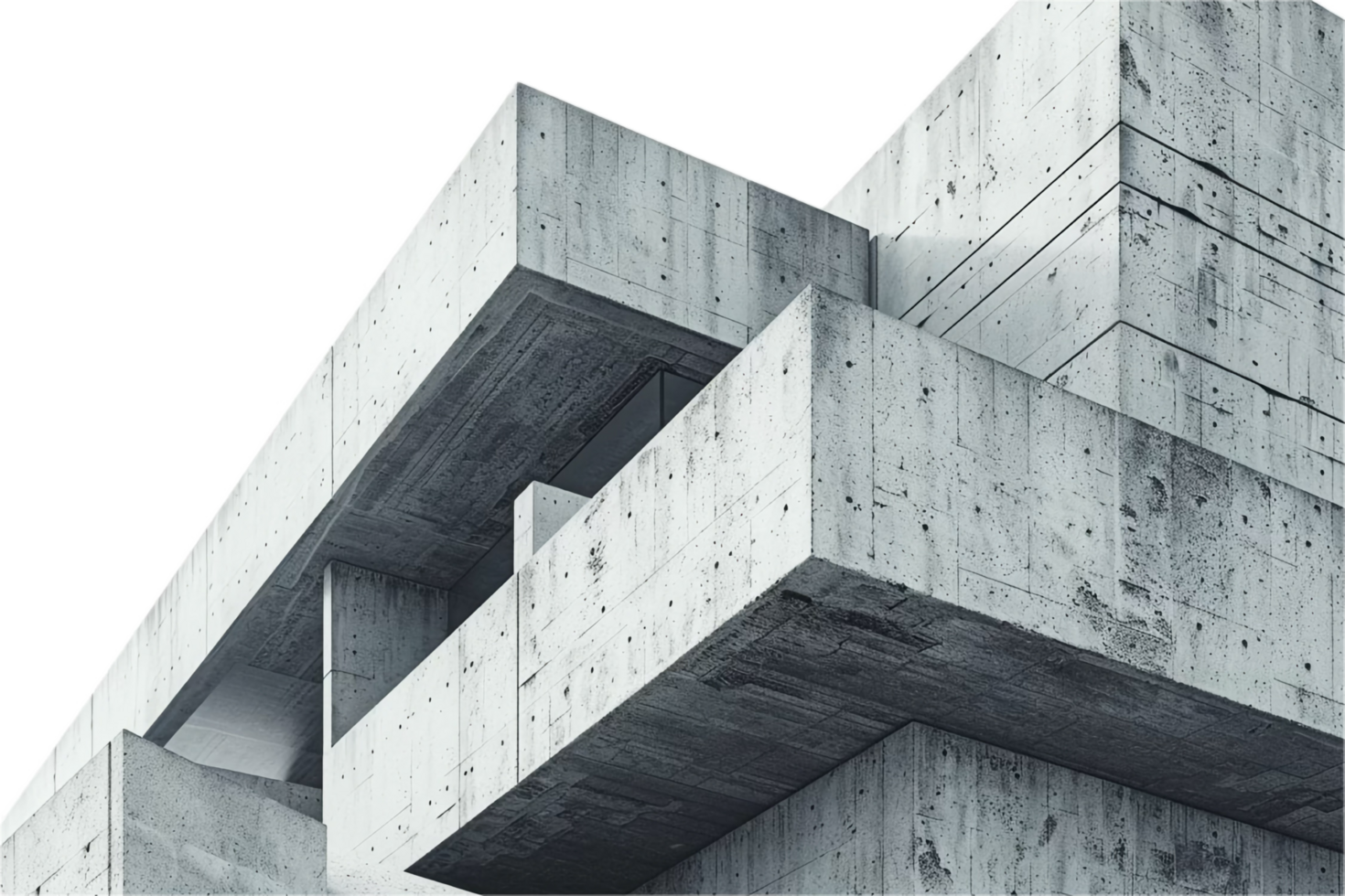 ai généré moderne béton architectural png