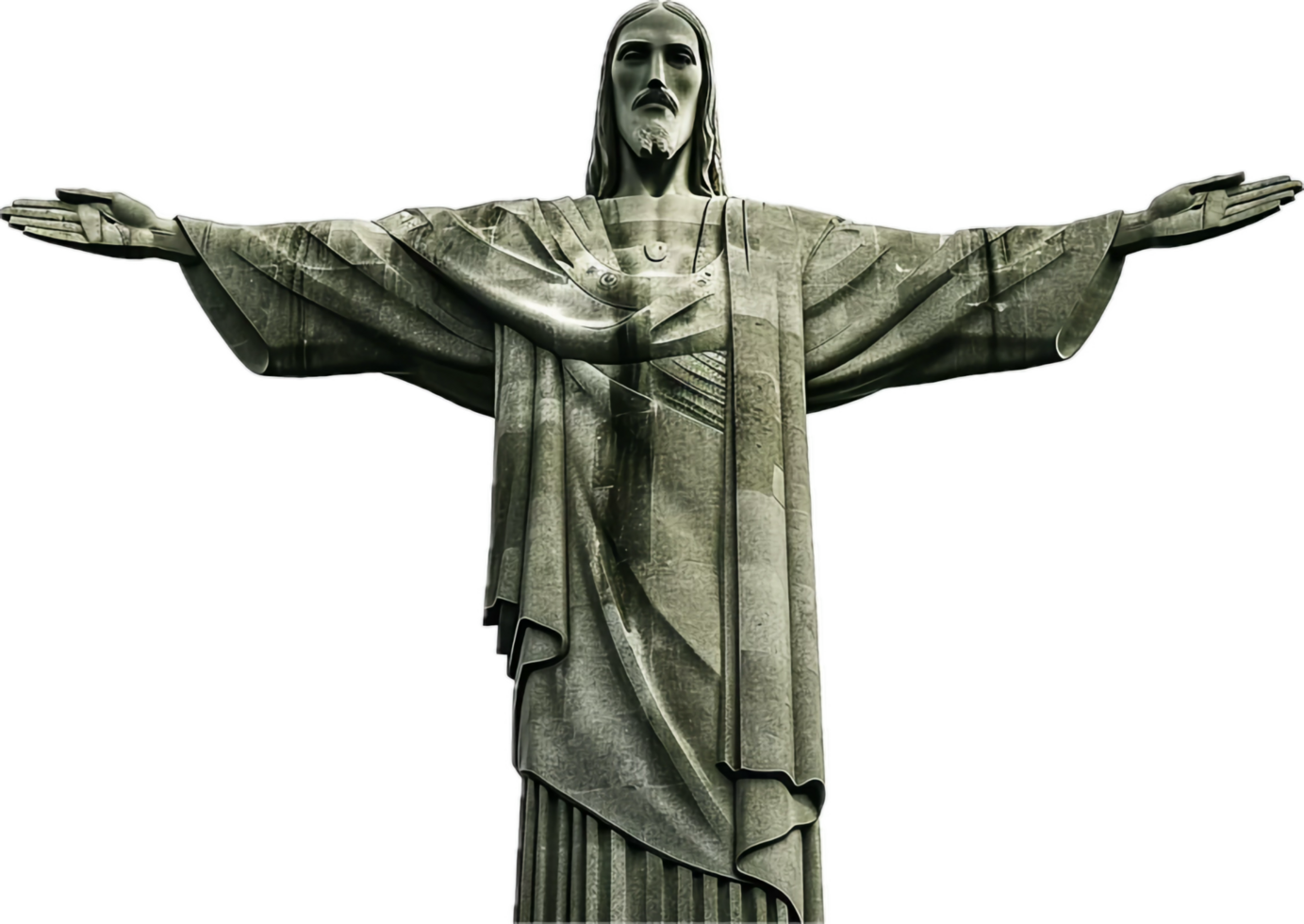 ai gerado estátua do Cristo a redentor png