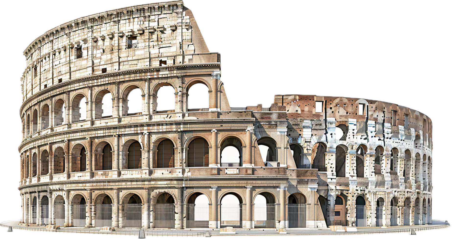 AI generated Ancient Colosseum Structure png