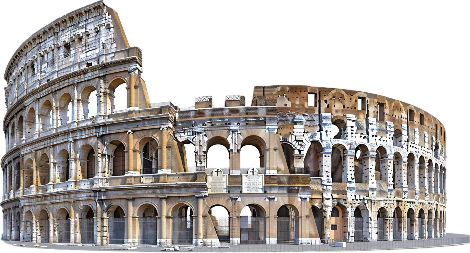 AI generated Ancient Colosseum Structure png