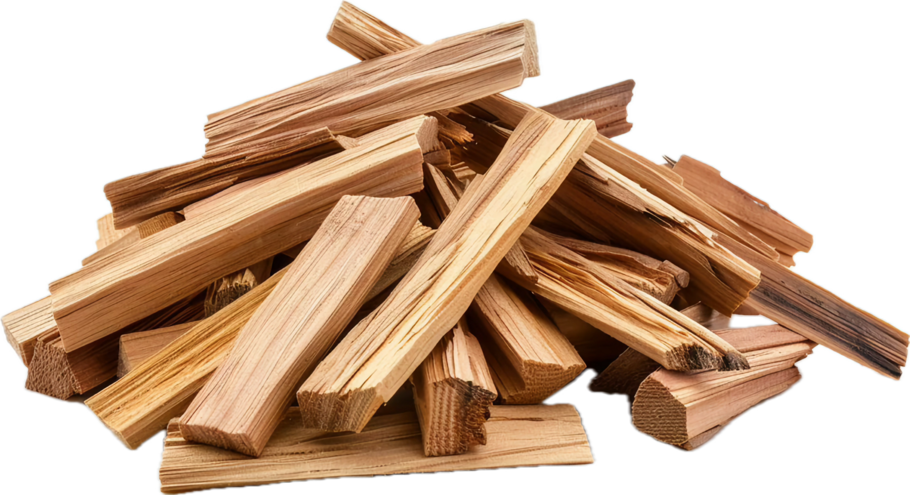 ai généré pile de Naturel bois allumage png