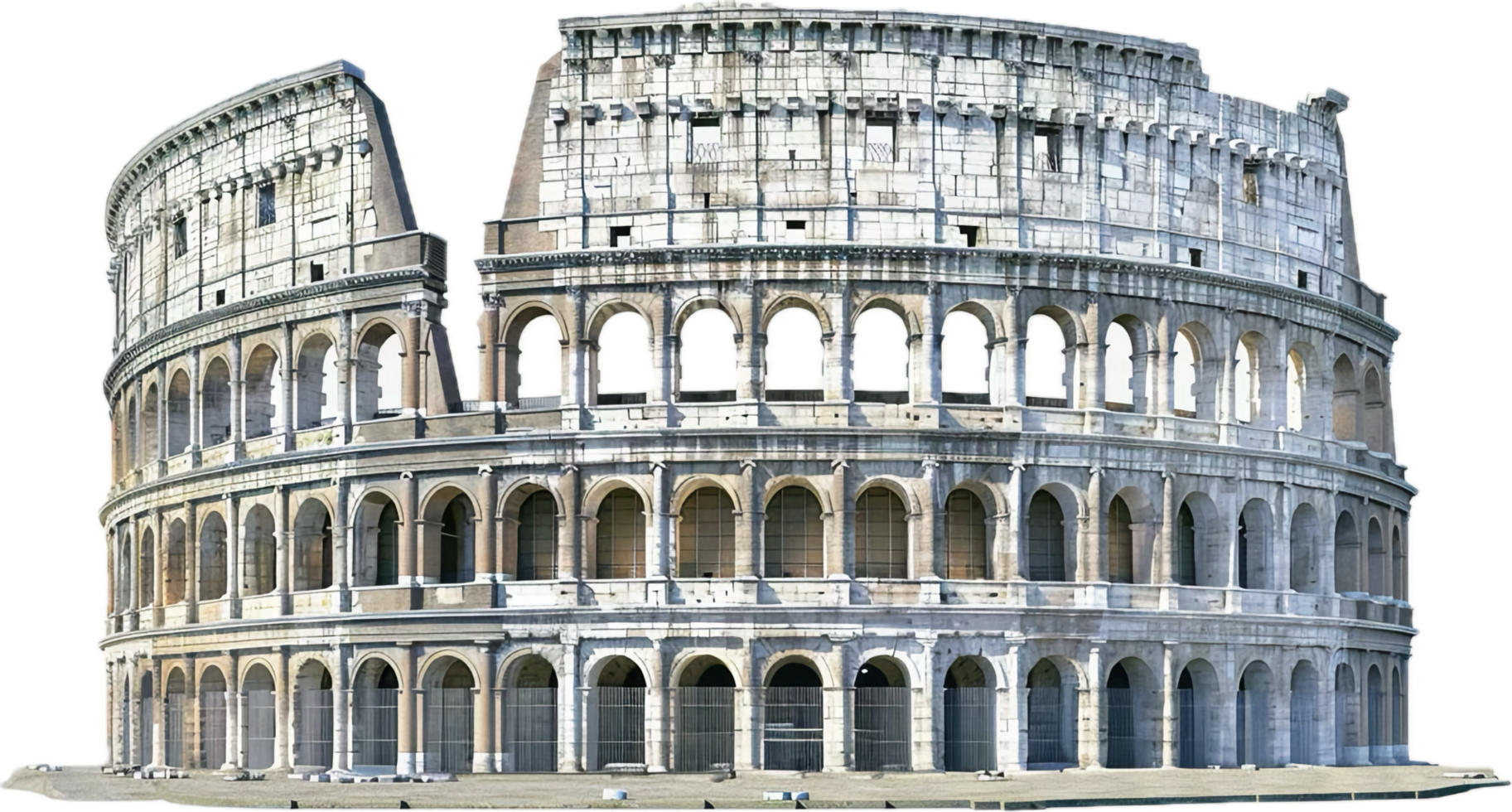 AI generated Ancient Colosseum Structure png
