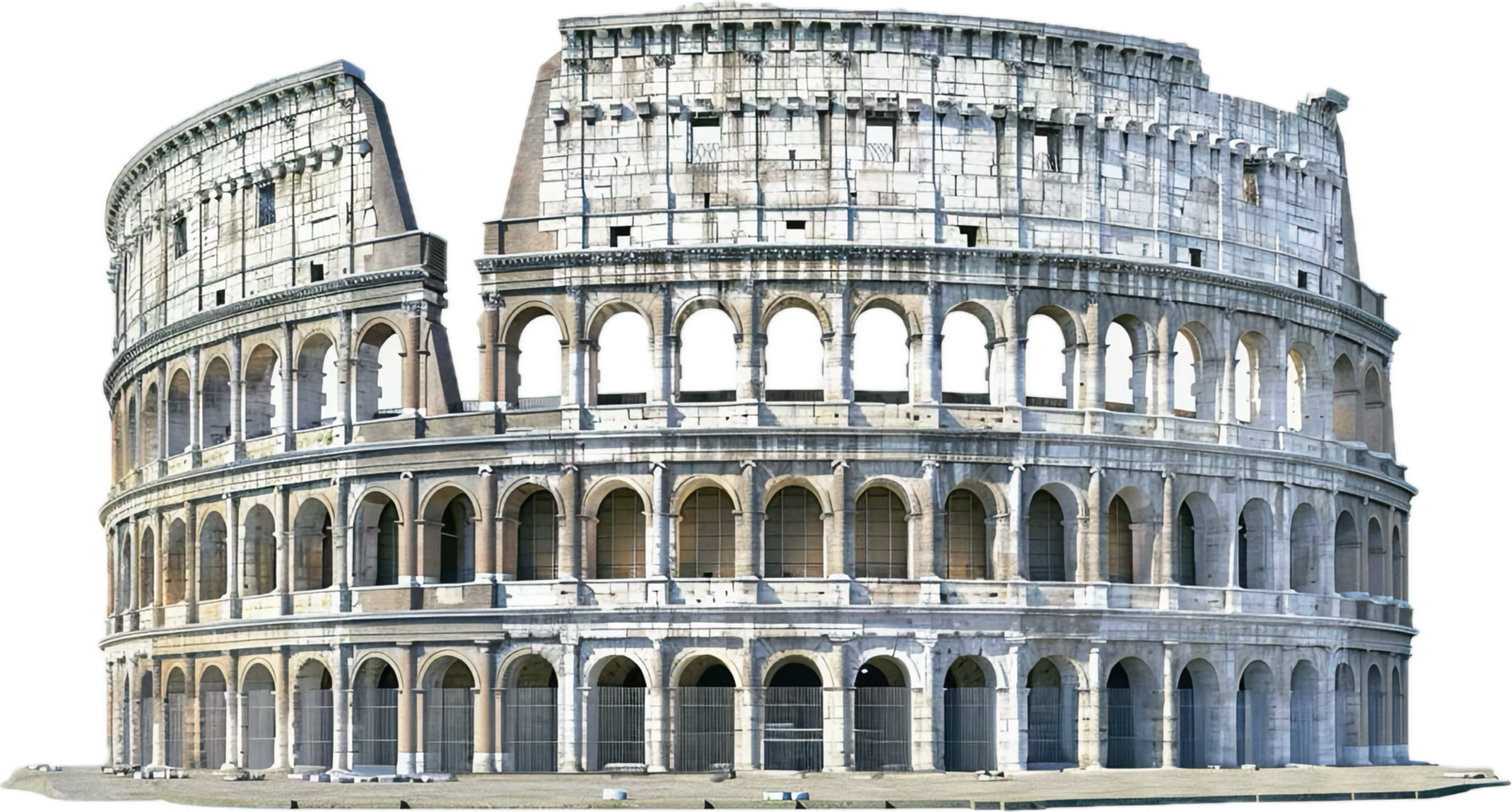 ai gegenereerd oude colosseum structuur PNG