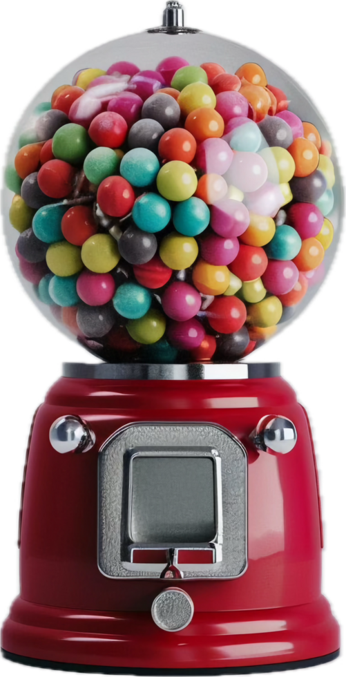 ai generato Vintage ▾ rosso gumball macchina png