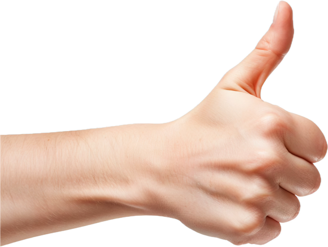AI generated Human Hand Giving Thumbs Up png
