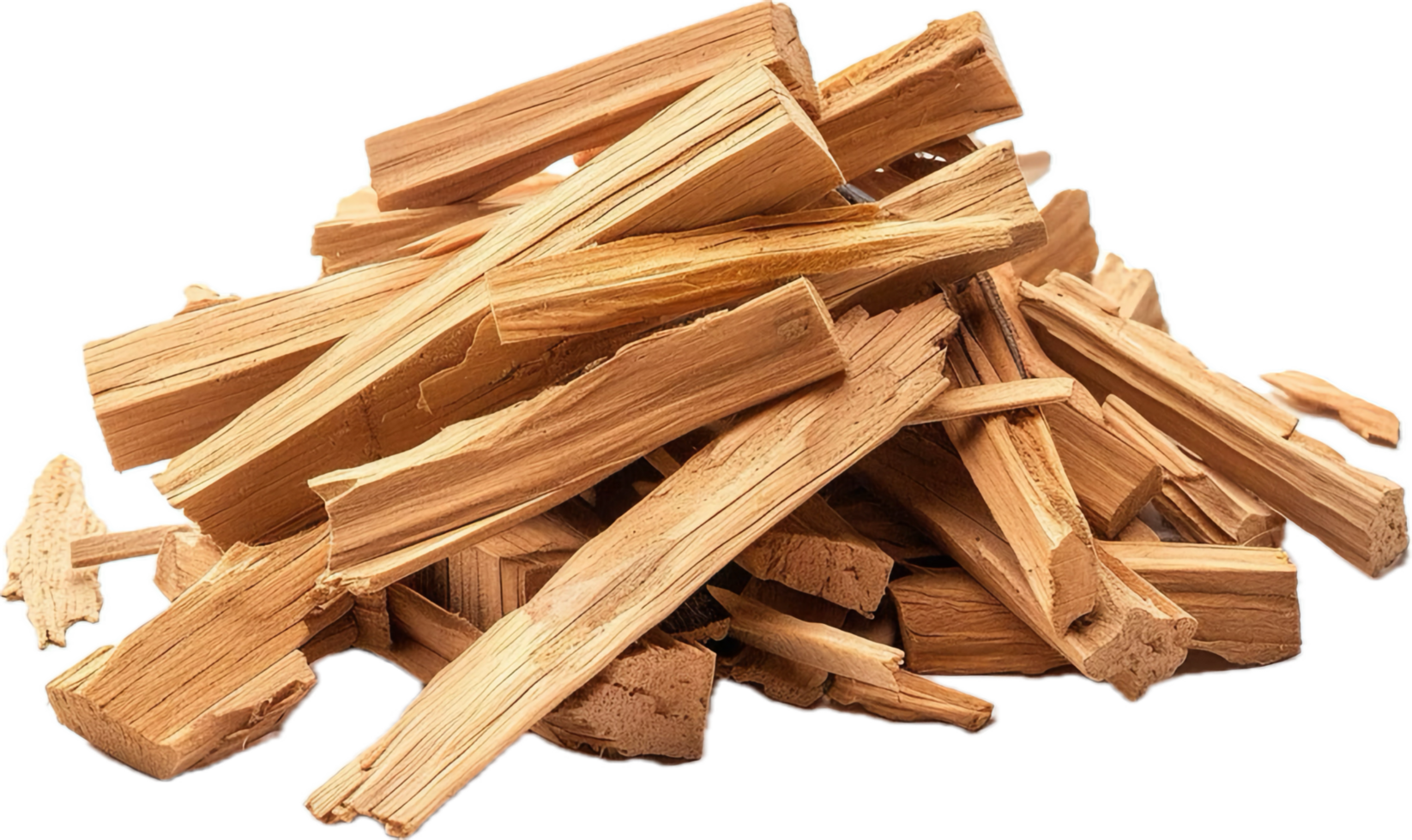 AI generated Pile of Natural Wood Kindling png