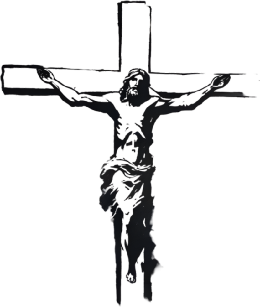 AI generated Watercolor painting of Jesus Christ in an impressionist style. png
