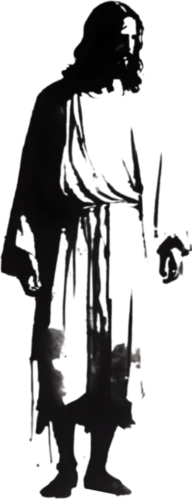 AI generated Watercolor painting of Jesus Christ in an impressionist style. png