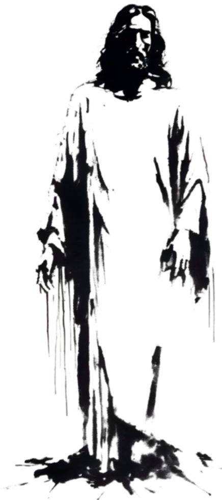 AI generated Watercolor painting of Jesus Christ in an impressionist style. png