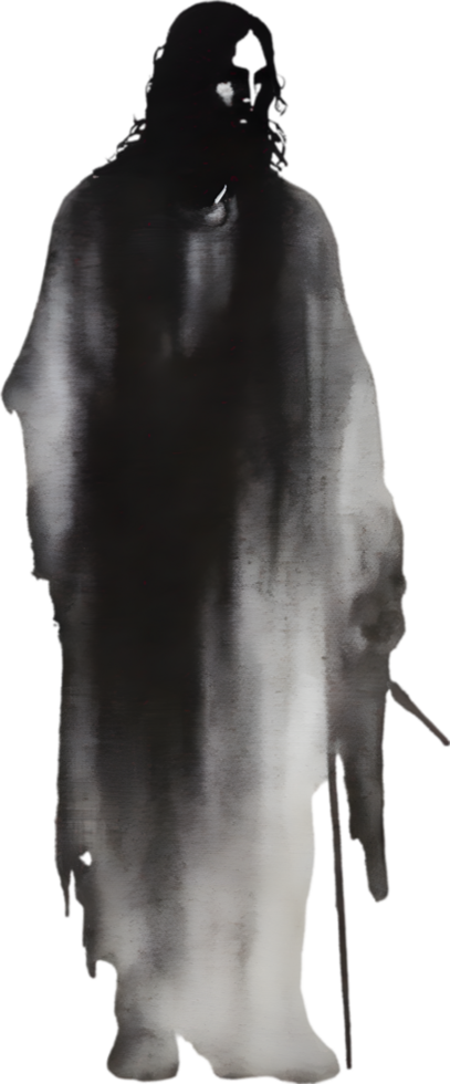 AI generated Watercolor painting of Jesus Christ in an impressionist style. png