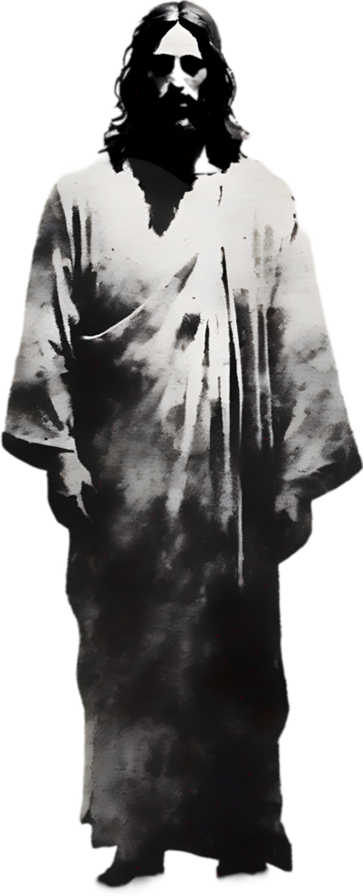 AI generated Watercolor painting of Jesus Christ in an impressionist style. png