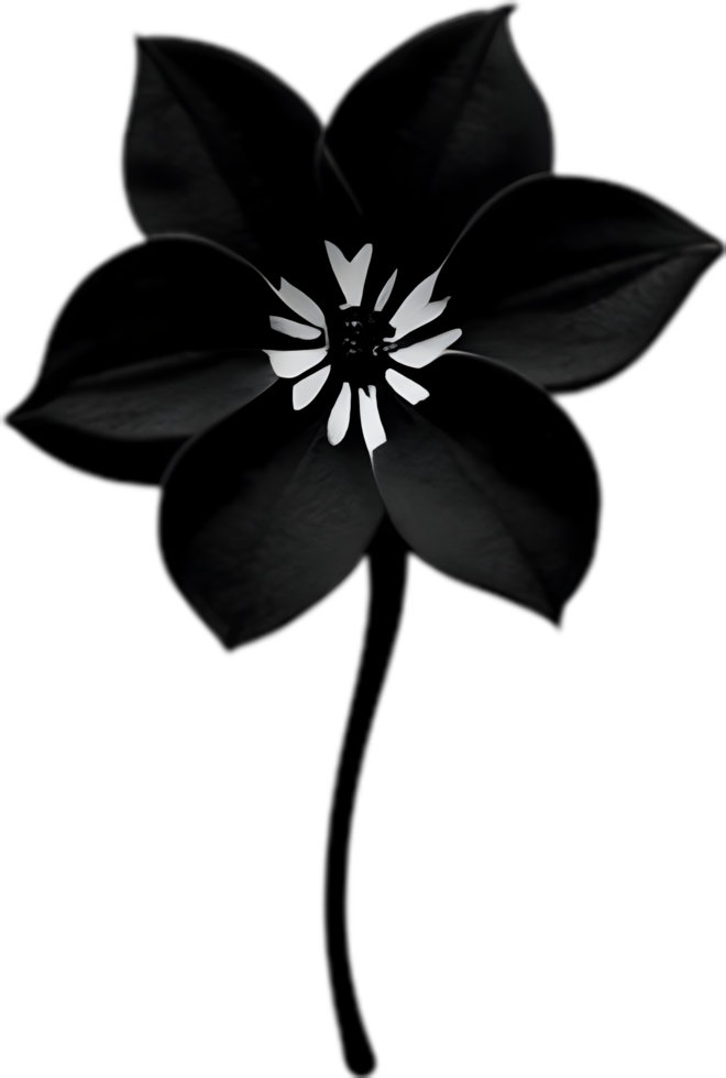 AI generated Nightshade Flowers, Close-up painting of Nightshade Flowers. png