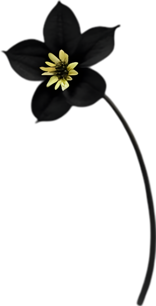 AI generated Nightshade Flowers, Close-up painting of Nightshade Flowers. png
