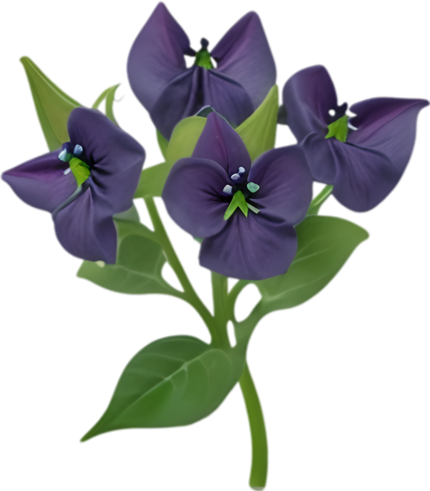 ai generato belladonna fiori, avvicinamento pittura di belladonna fiori. png