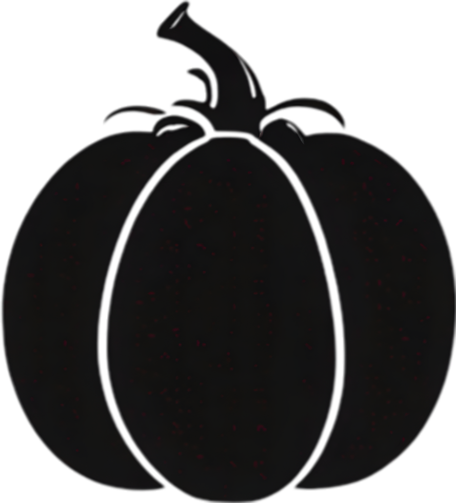 AI generated Pumpkin icon, a close-up painting of a pumpkin. png