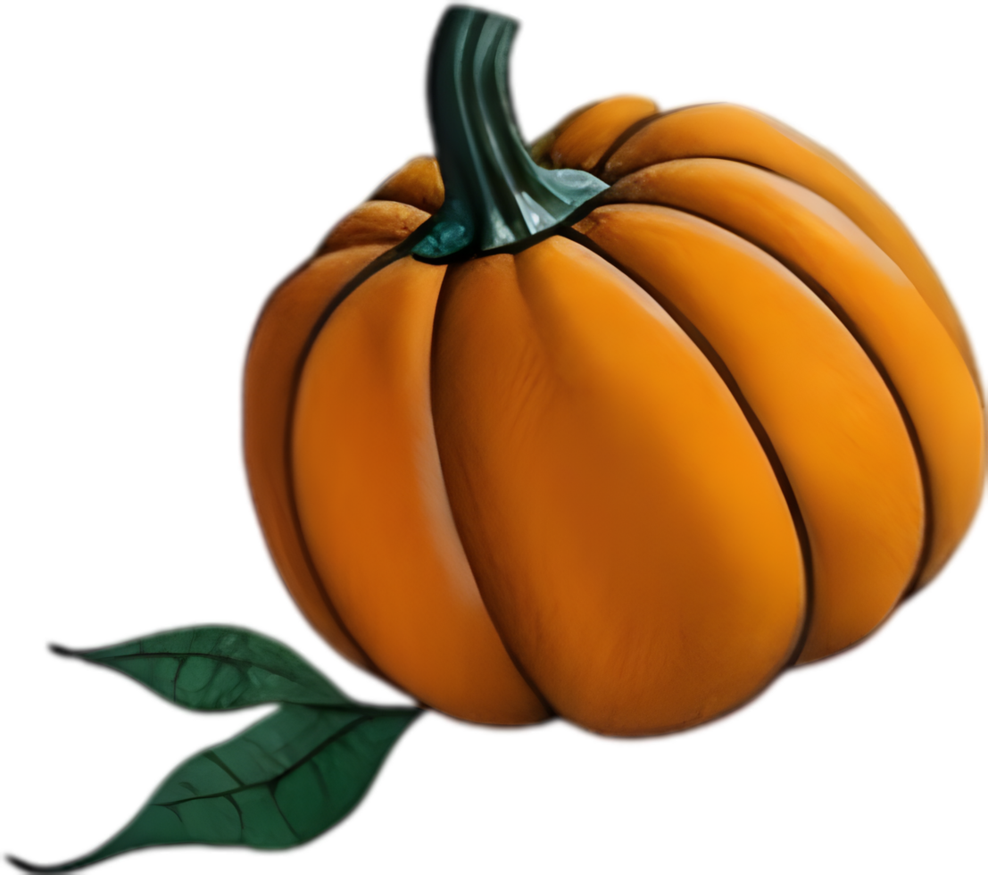 AI generated Pumpkin icon, a close-up painting of a pumpkin. png