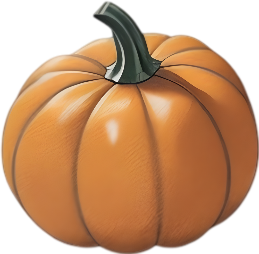 AI generated Pumpkin icon, a close-up painting of a pumpkin. png
