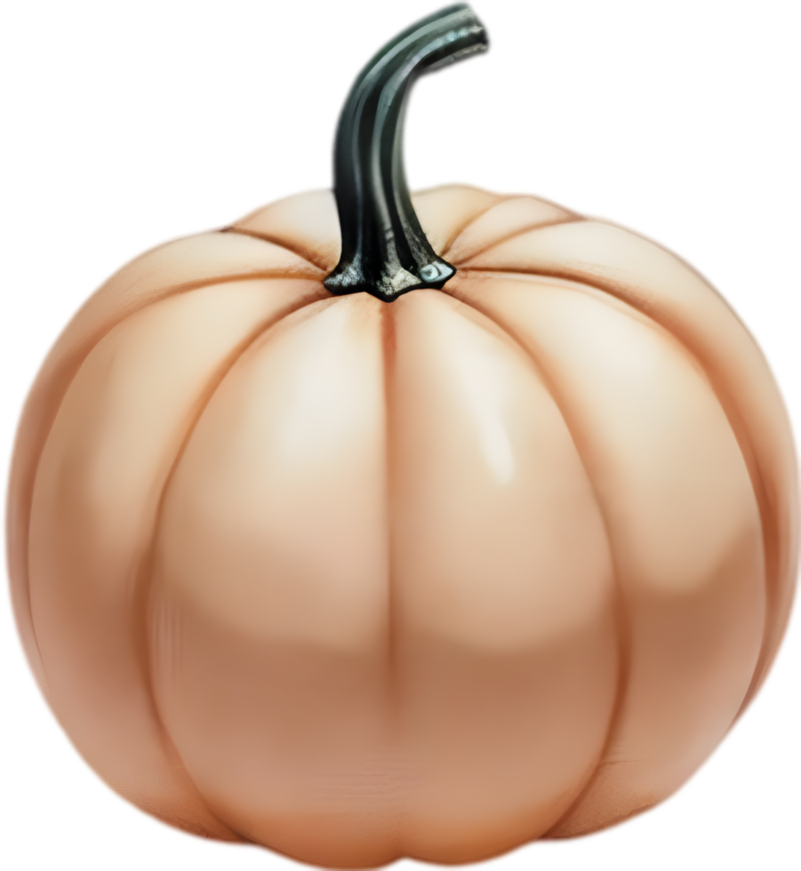 AI generated Pumpkin icon, a close-up painting of a pumpkin. png