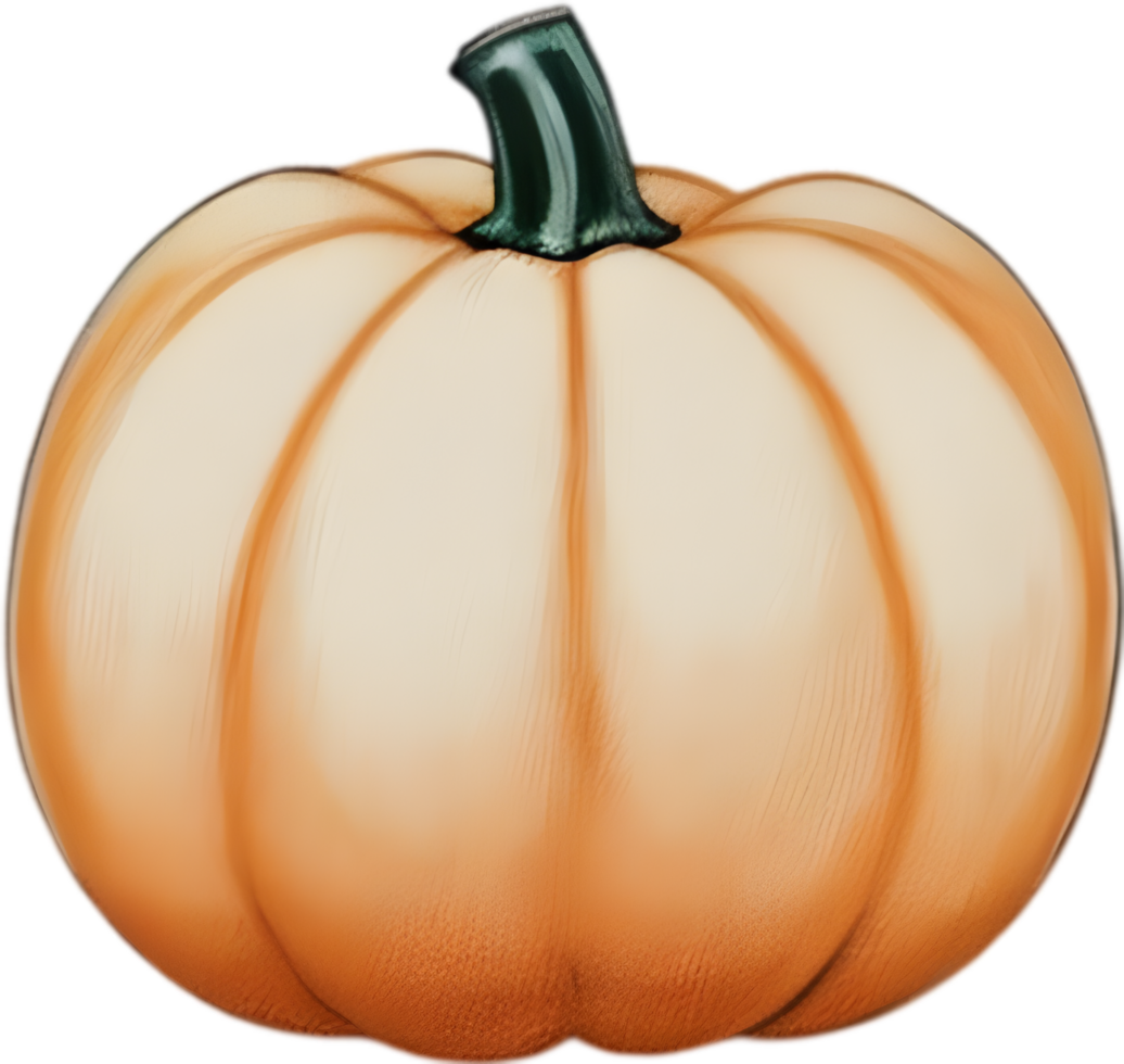 AI generated Pumpkin icon, a close-up painting of a pumpkin. png