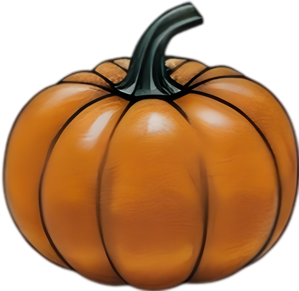 AI generated Pumpkin icon, a close-up painting of a pumpkin. png