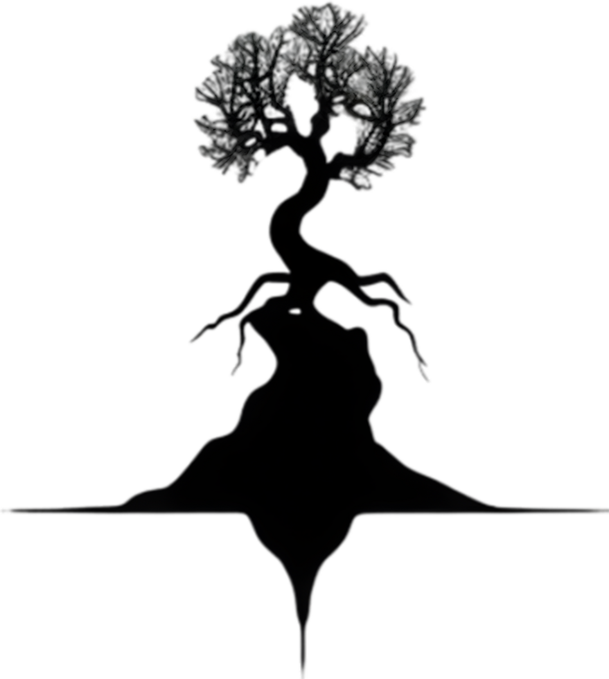 AI generated Tiny Yggdrasil icon, a close-up painting of a Tiny Yggdrasil. png
