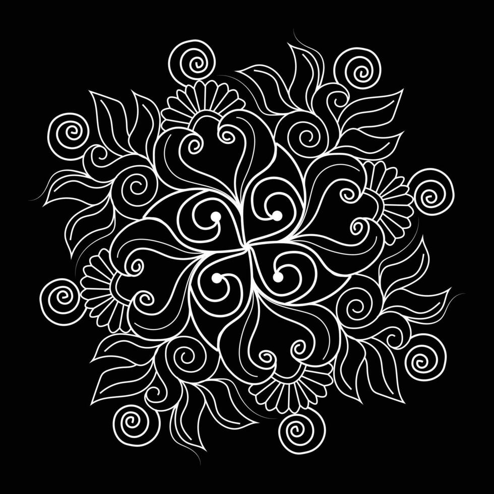 Easy circle mandala unique flower floral vector eps mandala patterns for free download